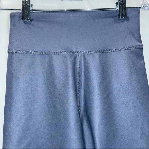 Abercrombie & Fitch High-Waisted Biker Gym Athletic Wear Shorts XS Blue Gray - Picture 3 of 12